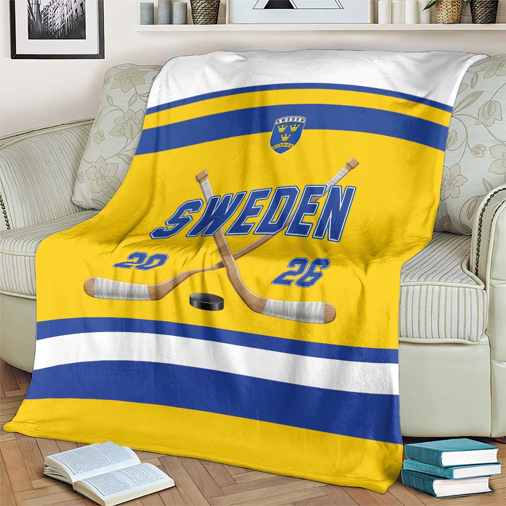 Sweden Ice Hockey Blanket Go Tre Kronor Champions