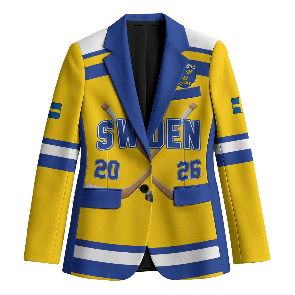 Sweden Ice Hockey Custom Blazer Go Tre Kronor Champions