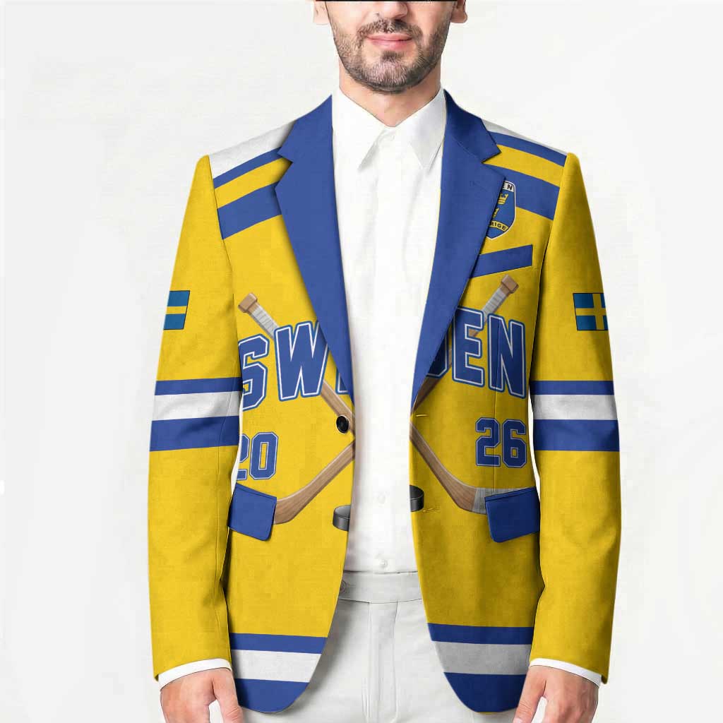 Sweden Ice Hockey Custom Blazer Go Tre Kronor Champions