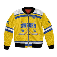 Sweden Ice Hockey Custom Bomber Jacket Go Tre Kronor Champions