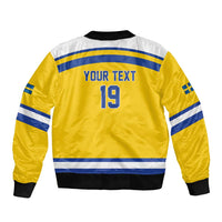 Sweden Ice Hockey Custom Bomber Jacket Go Tre Kronor Champions