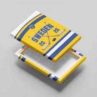 Sweden Ice Hockey Canvas Wall Art Go Tre Kronor Champions