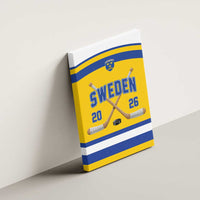 Sweden Ice Hockey Canvas Wall Art Go Tre Kronor Champions