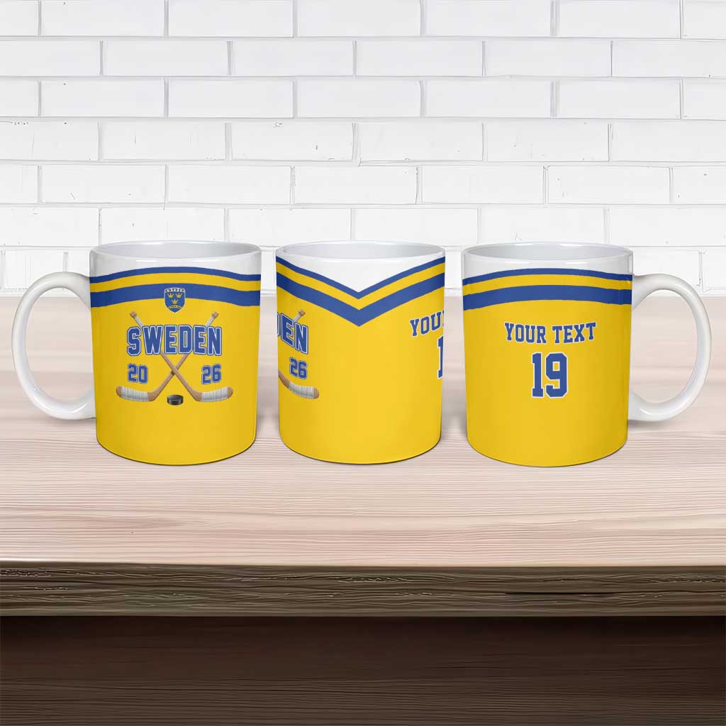 Sweden Ice Hockey Custom Ceramic Mug Go Tre Kronor Champions