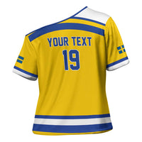 Sweden Ice Hockey Custom Cross Shoulder Shirt Go Tre Kronor Champions