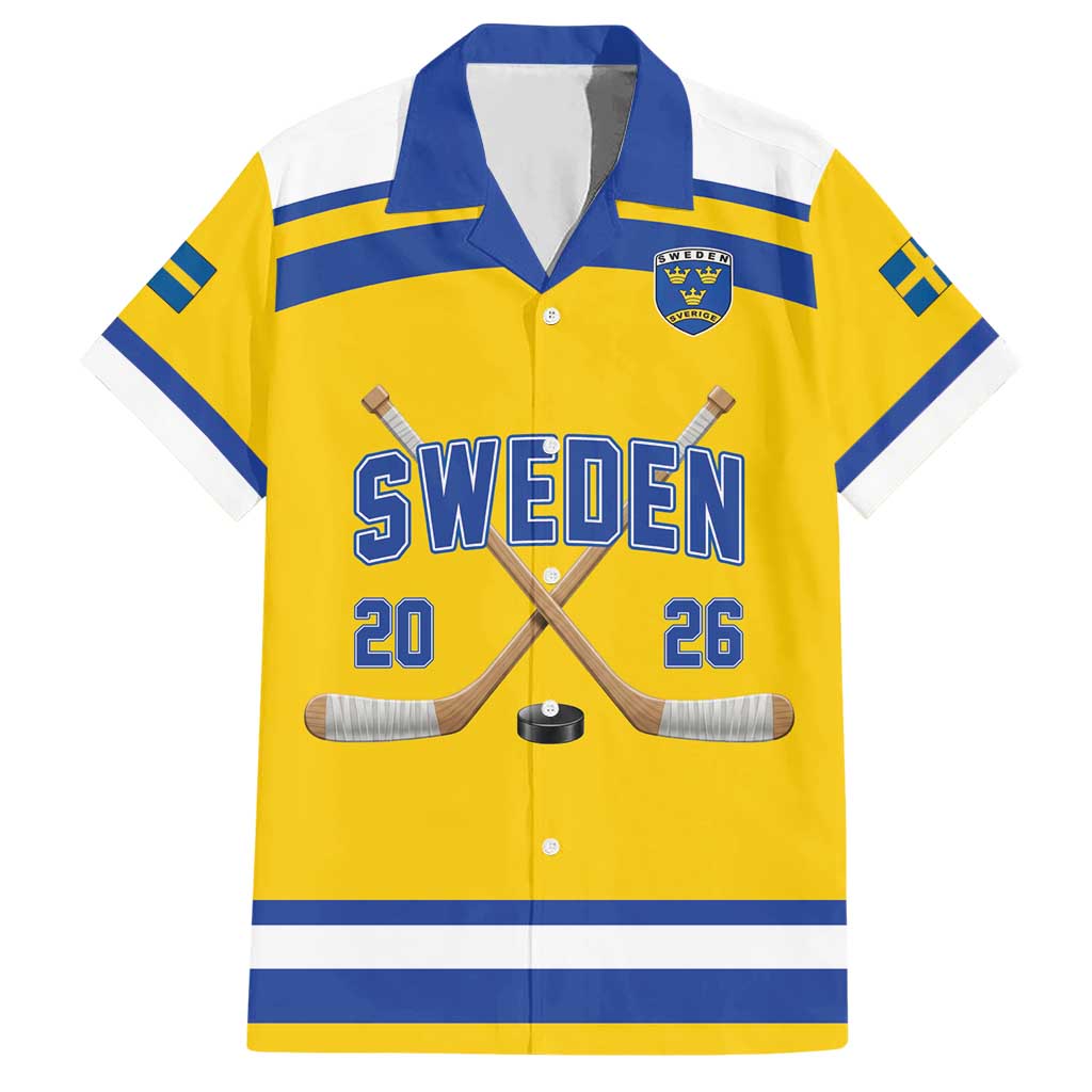 Sweden Ice Hockey Custom Hawaiian Shirt Go Tre Kronor Champions
