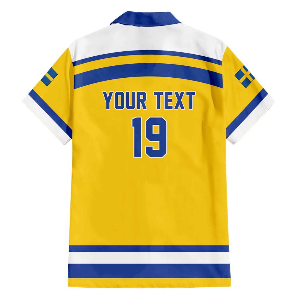 Sweden Ice Hockey Custom Hawaiian Shirt Go Tre Kronor Champions