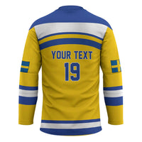 Sweden Ice Hockey Custom Hockey Jersey Go Tre Kronor Champions