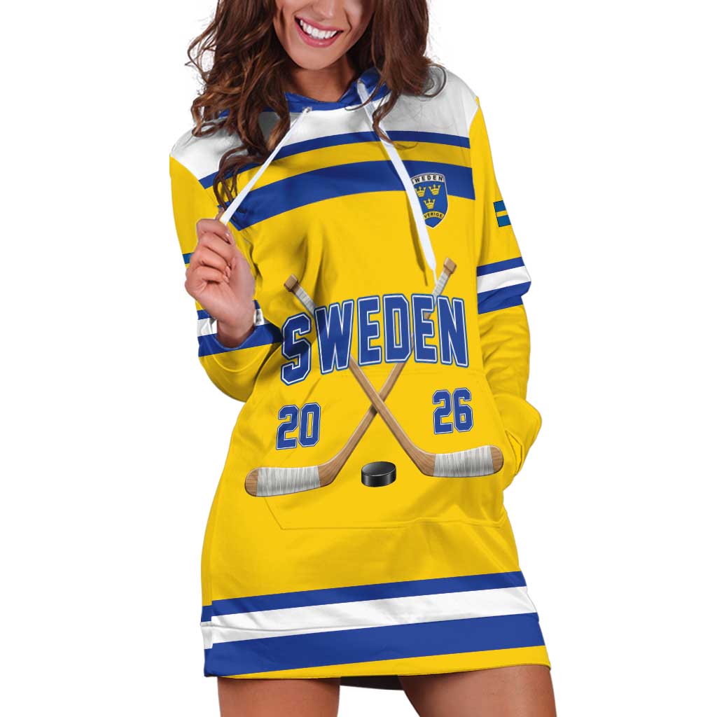 Sweden Ice Hockey Custom Hoodie Dress Go Tre Kronor Champions