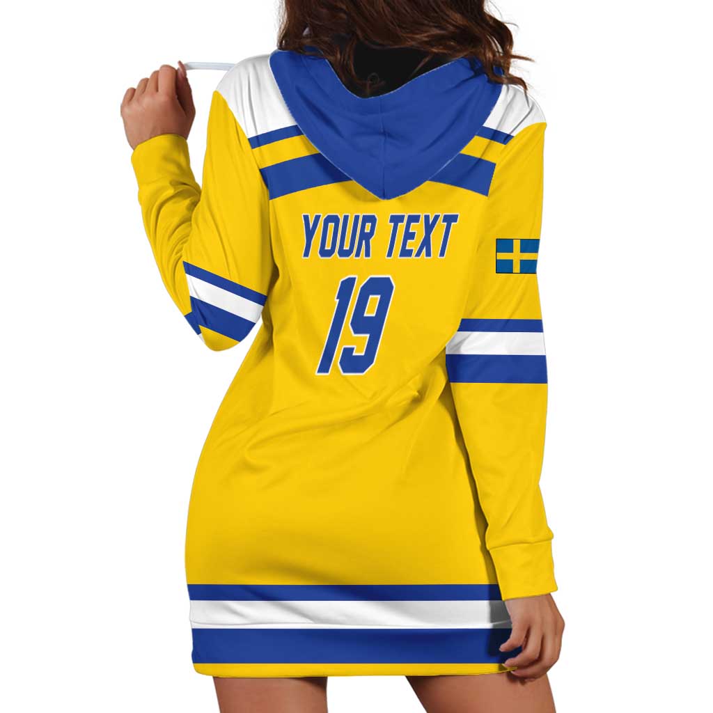 Sweden Ice Hockey Custom Hoodie Dress Go Tre Kronor Champions