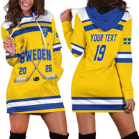 Sweden Ice Hockey Custom Hoodie Dress Go Tre Kronor Champions