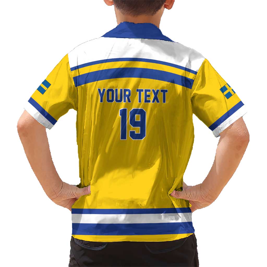 Sweden Ice Hockey Custom Kid Hawaiian Shirt Go Tre Kronor Champions
