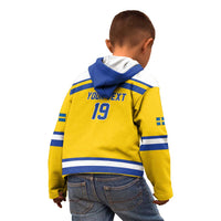 Sweden Ice Hockey Custom Kid Hoodie Go Tre Kronor Champions