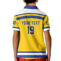 Sweden Ice Hockey Custom Kid Polo Shirt Go Tre Kronor Champions