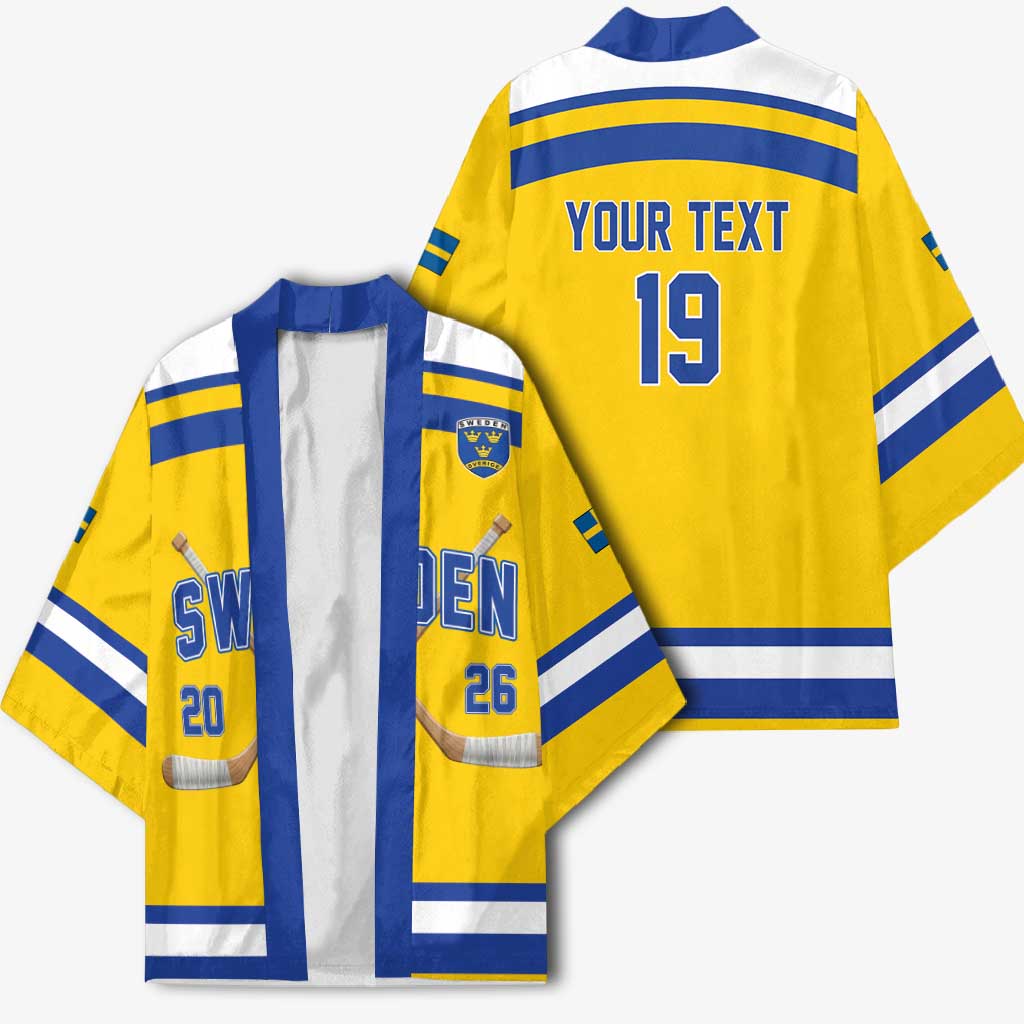 Sweden Ice Hockey Custom Kimono Go Tre Kronor Champions