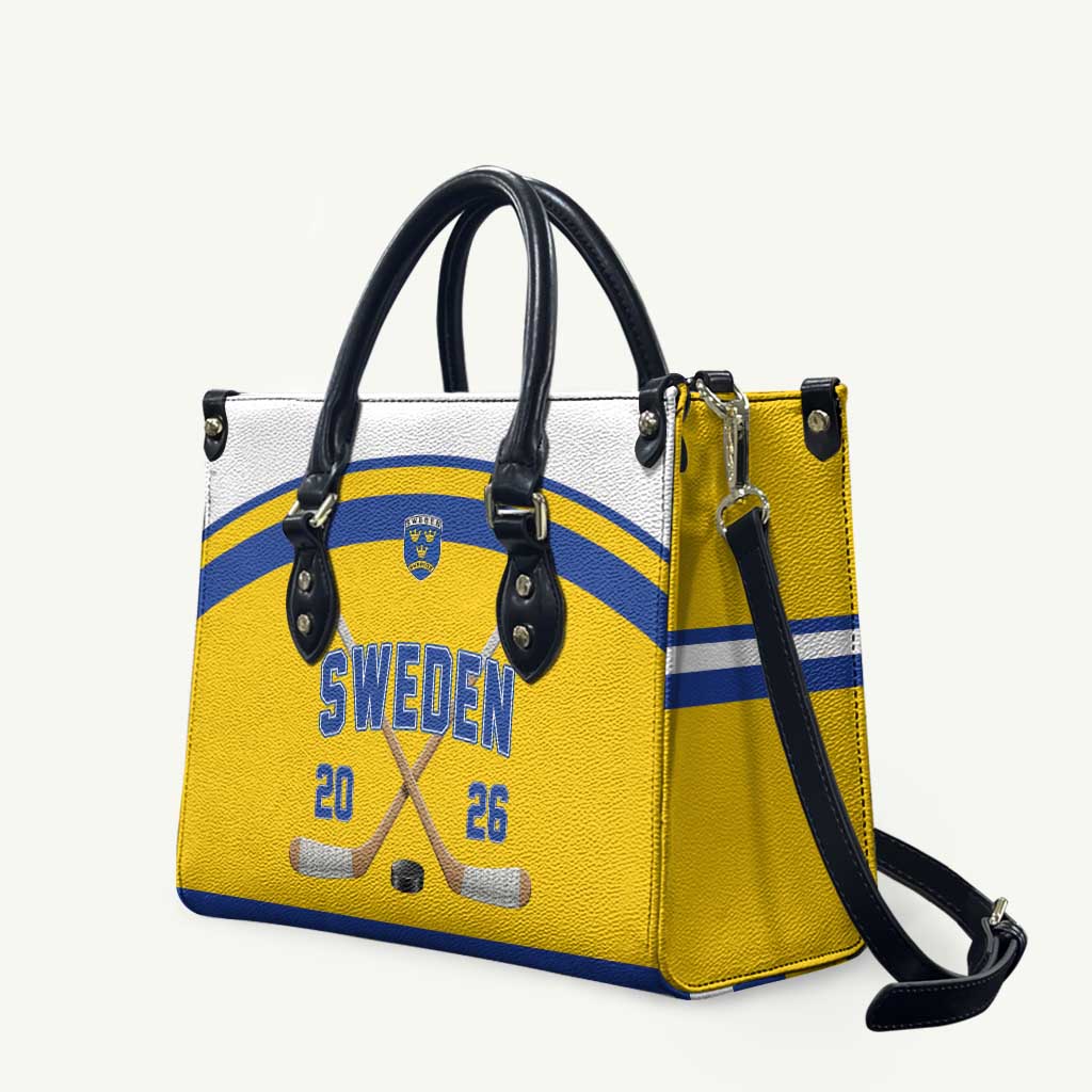 Sweden Ice Hockey Leather Bag Go Tre Kronor Champions