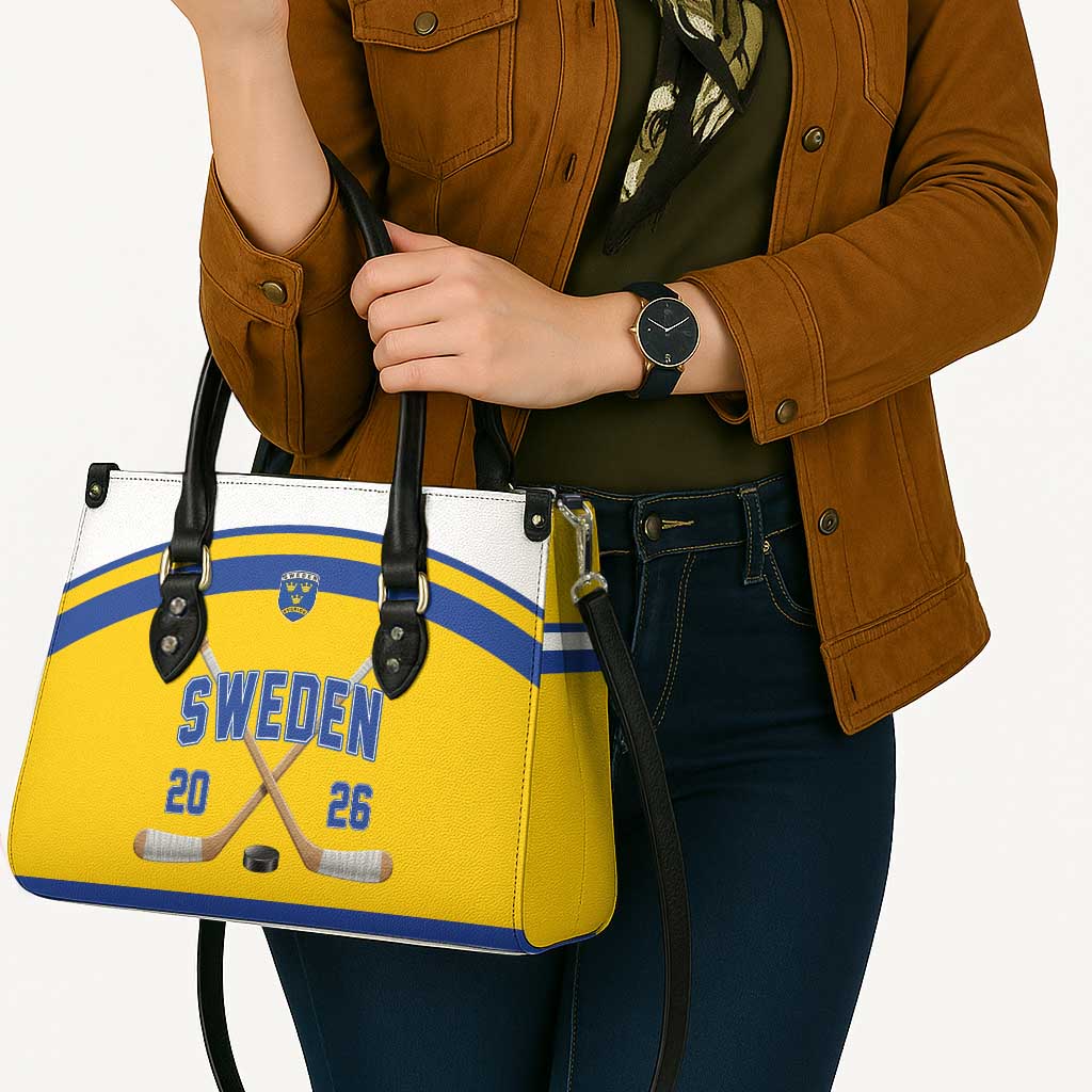 Sweden Ice Hockey Leather Bag Go Tre Kronor Champions