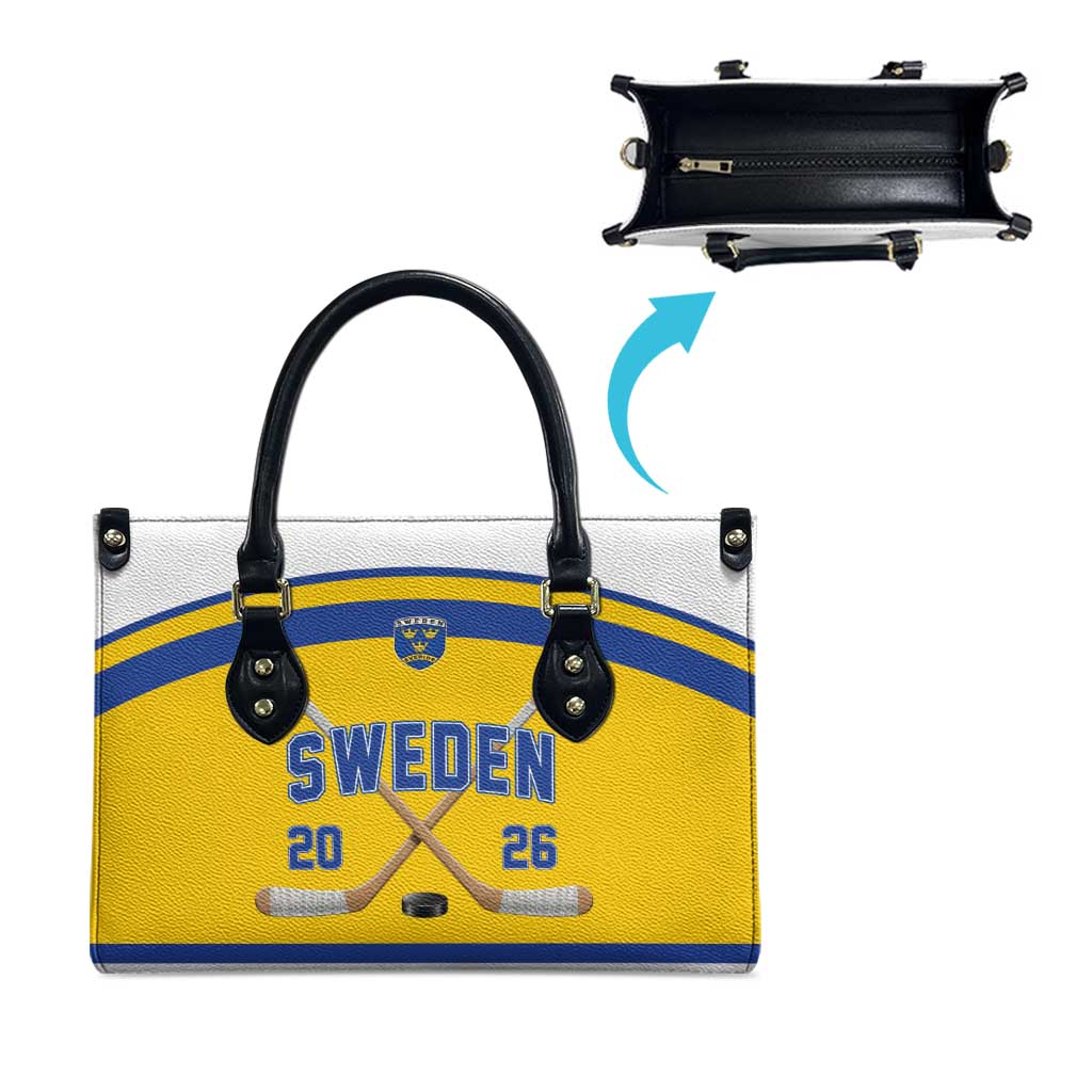 Sweden Ice Hockey Leather Bag Go Tre Kronor Champions