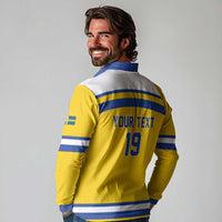 Sweden Ice Hockey Custom Long Sleeve Polo Shirt Go Tre Kronor Champions