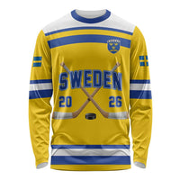 Sweden Ice Hockey Custom Long Sleeve Shirt Go Tre Kronor Champions
