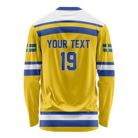 Sweden Ice Hockey Custom Long Sleeve Shirt Go Tre Kronor Champions