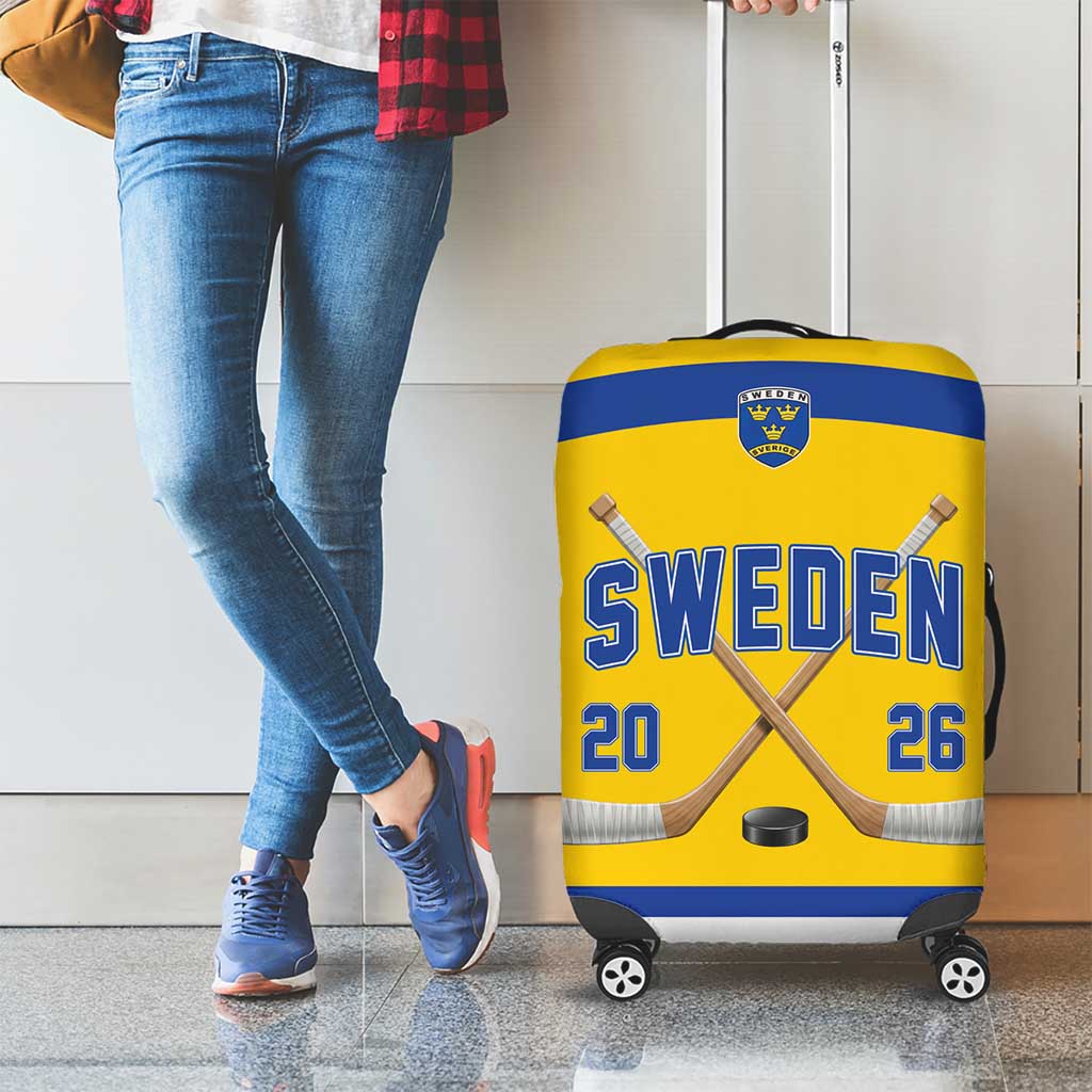 Sweden Ice Hockey Luggage Cover Go Tre Kronor Champions