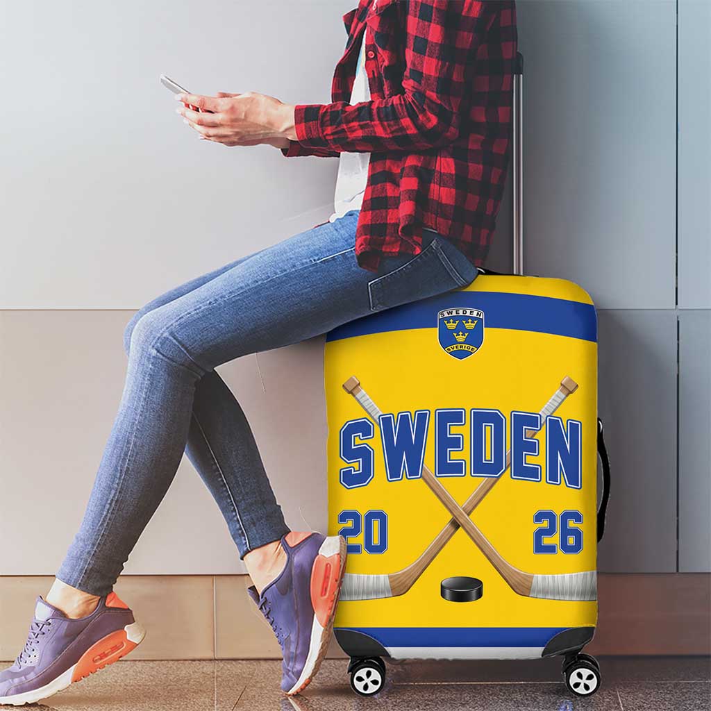 Sweden Ice Hockey Luggage Cover Go Tre Kronor Champions