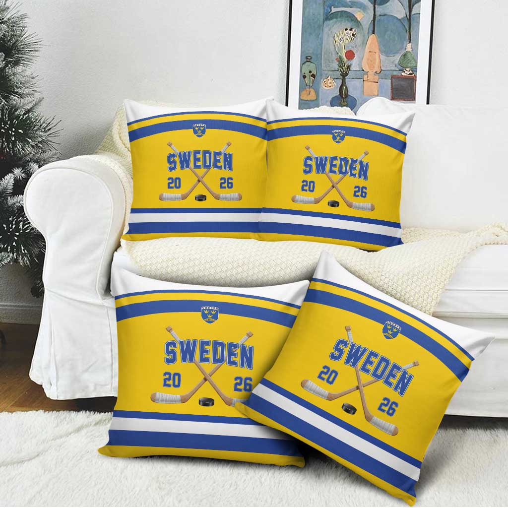 Sweden Ice Hockey Pillow Cover Go Tre Kronor Champions
