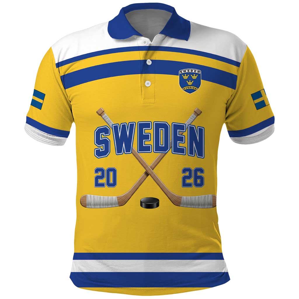 Sweden Ice Hockey Custom Polo Shirt Go Tre Kronor Champions