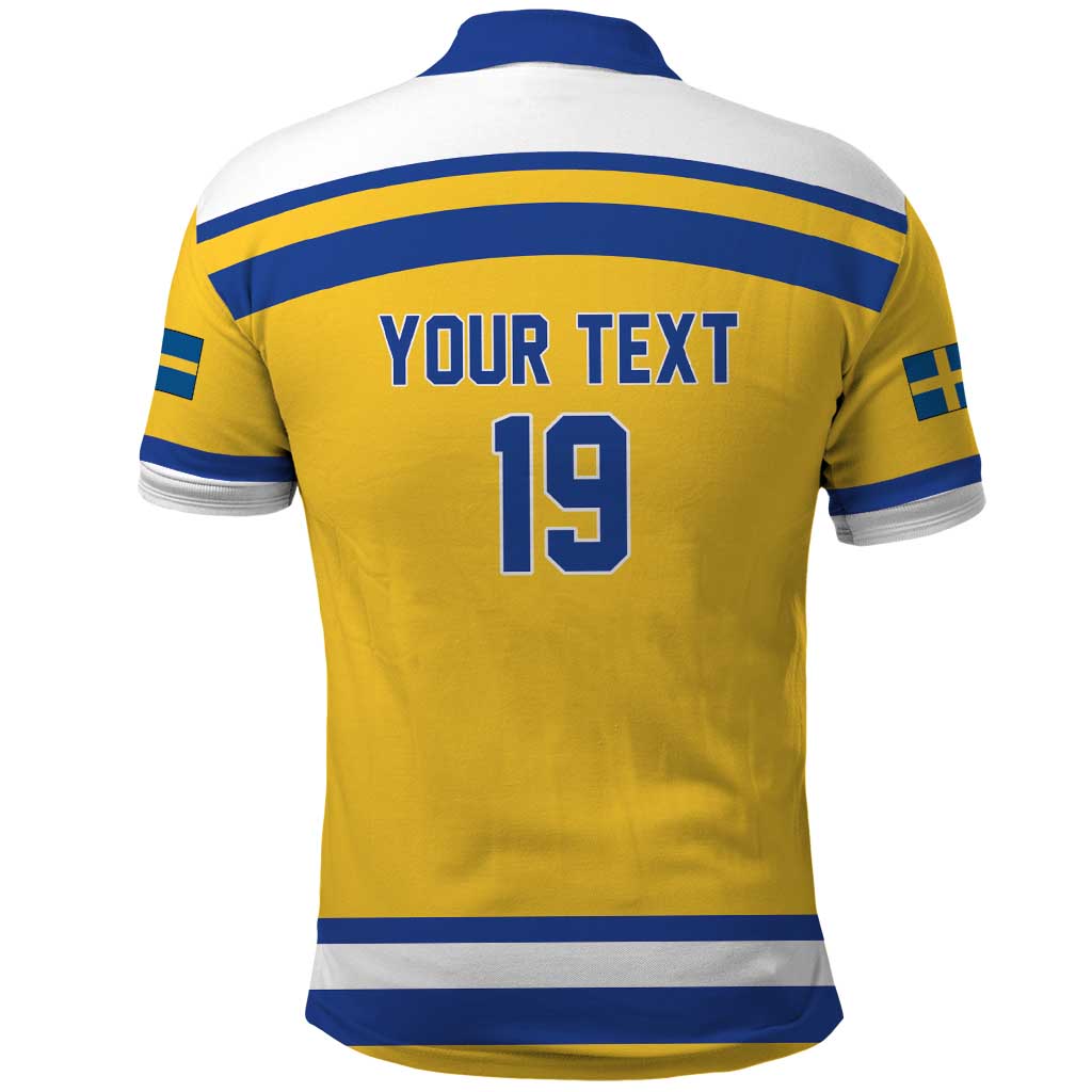 Sweden Ice Hockey Custom Polo Shirt Go Tre Kronor Champions