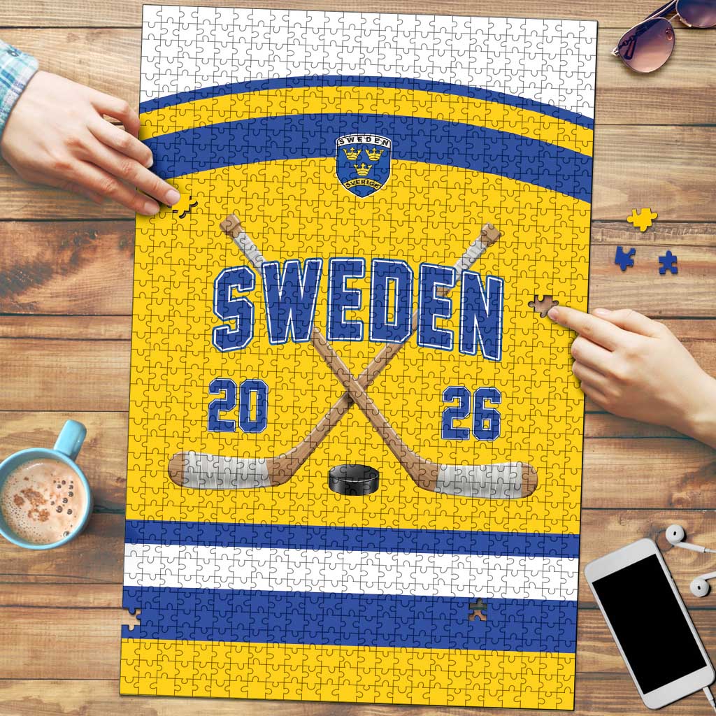 Sweden Ice Hockey Puzzle Go Tre Kronor Champions