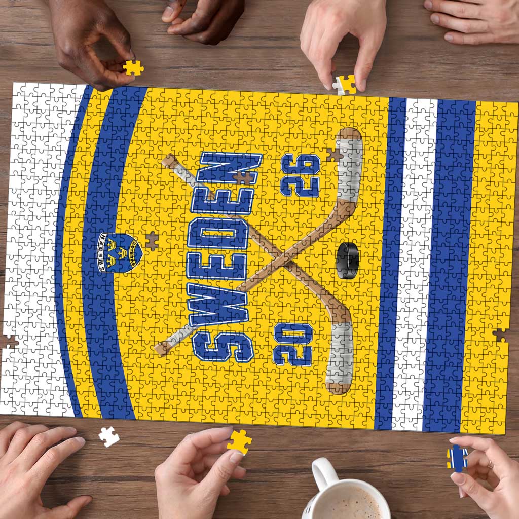 Sweden Ice Hockey Puzzle Go Tre Kronor Champions