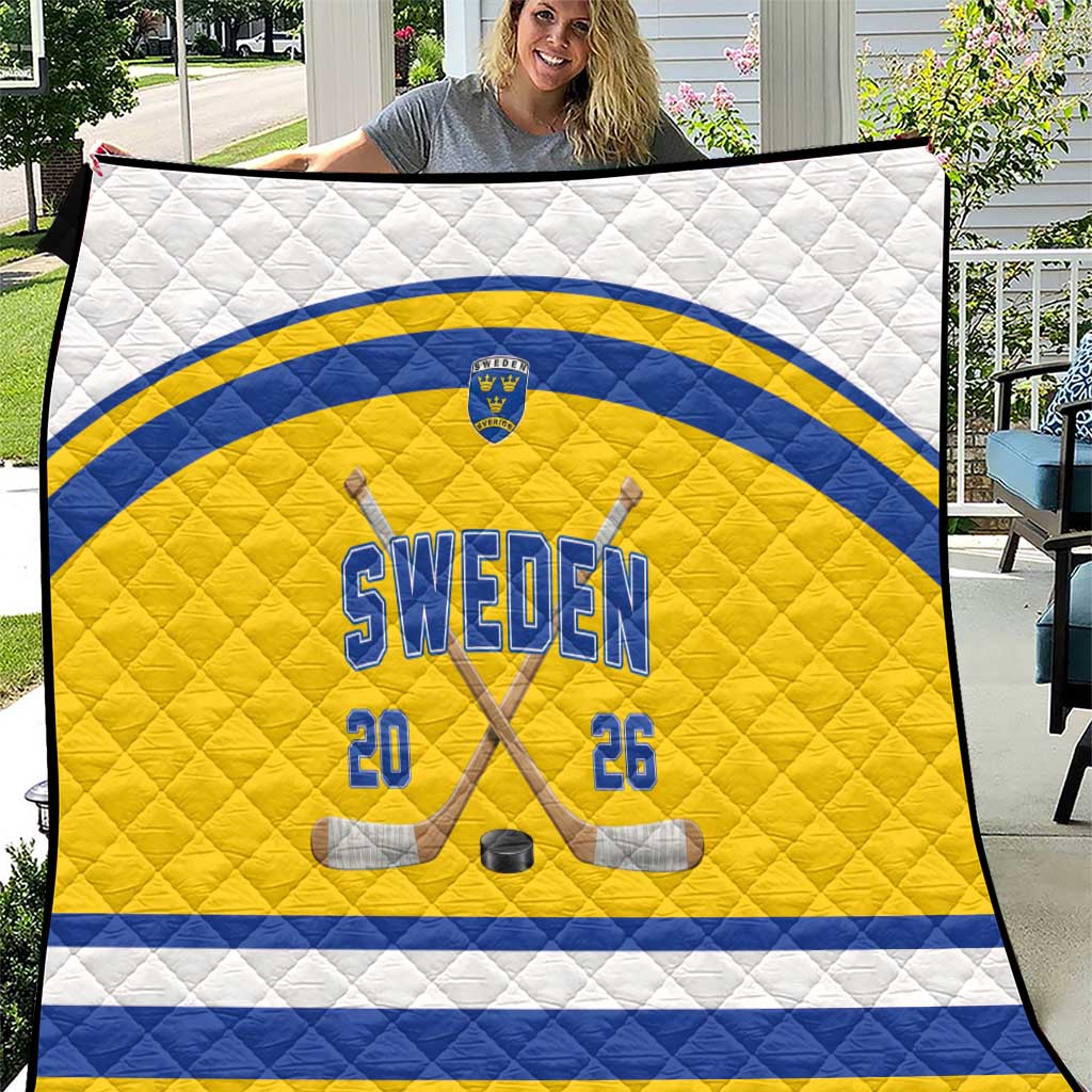 Sweden Ice Hockey Quilt Go Tre Kronor Champions