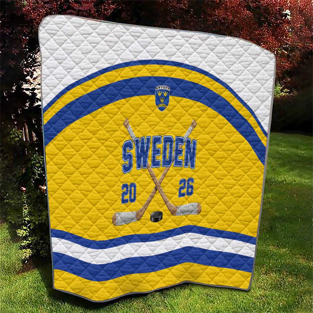 Sweden Ice Hockey Quilt Go Tre Kronor Champions