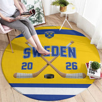 Sweden Ice Hockey Round Carpet Go Tre Kronor Champions
