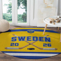 Sweden Ice Hockey Round Carpet Go Tre Kronor Champions