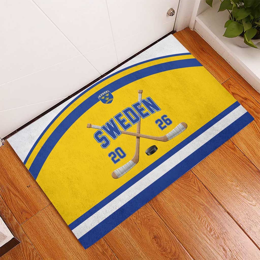 Sweden Ice Hockey Rubber Doormat Go Tre Kronor Champions