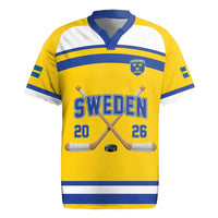 Sweden Ice Hockey Custom Rugby Jersey Go Tre Kronor Champions
