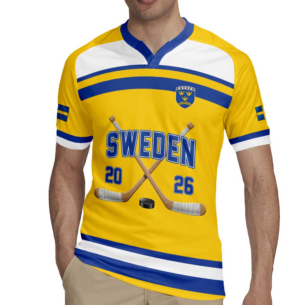 Sweden Ice Hockey Custom Rugby Jersey Go Tre Kronor Champions