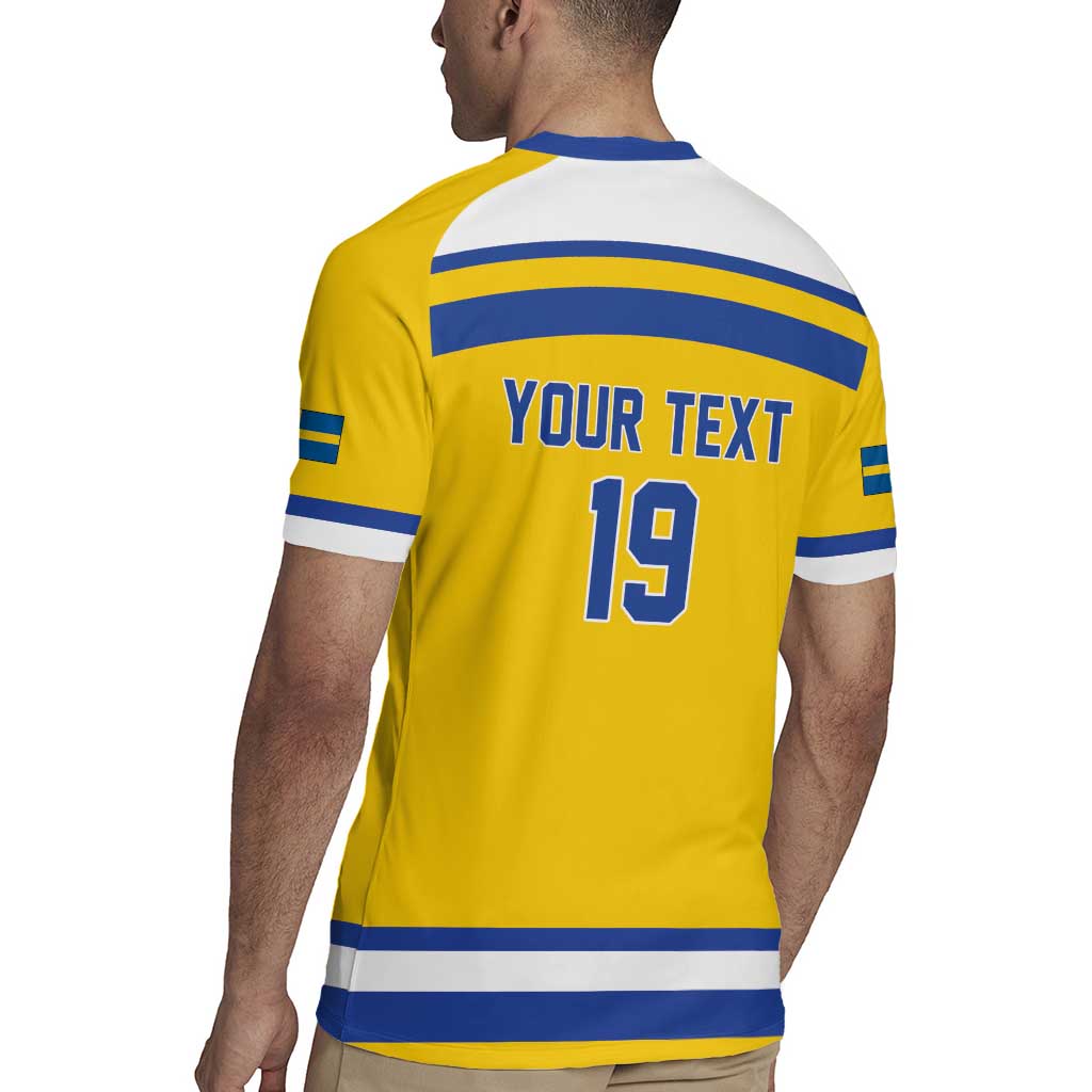 Sweden Ice Hockey Custom Rugby Jersey Go Tre Kronor Champions