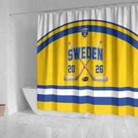 Sweden Ice Hockey Shower Curtain Go Tre Kronor Champions