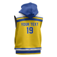Sweden Ice Hockey Custom Sleeveless Hoodie Go Tre Kronor Champions