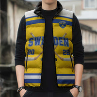 Sweden Ice Hockey Custom Sleeveless Puffer Jacket Go Tre Kronor Champions