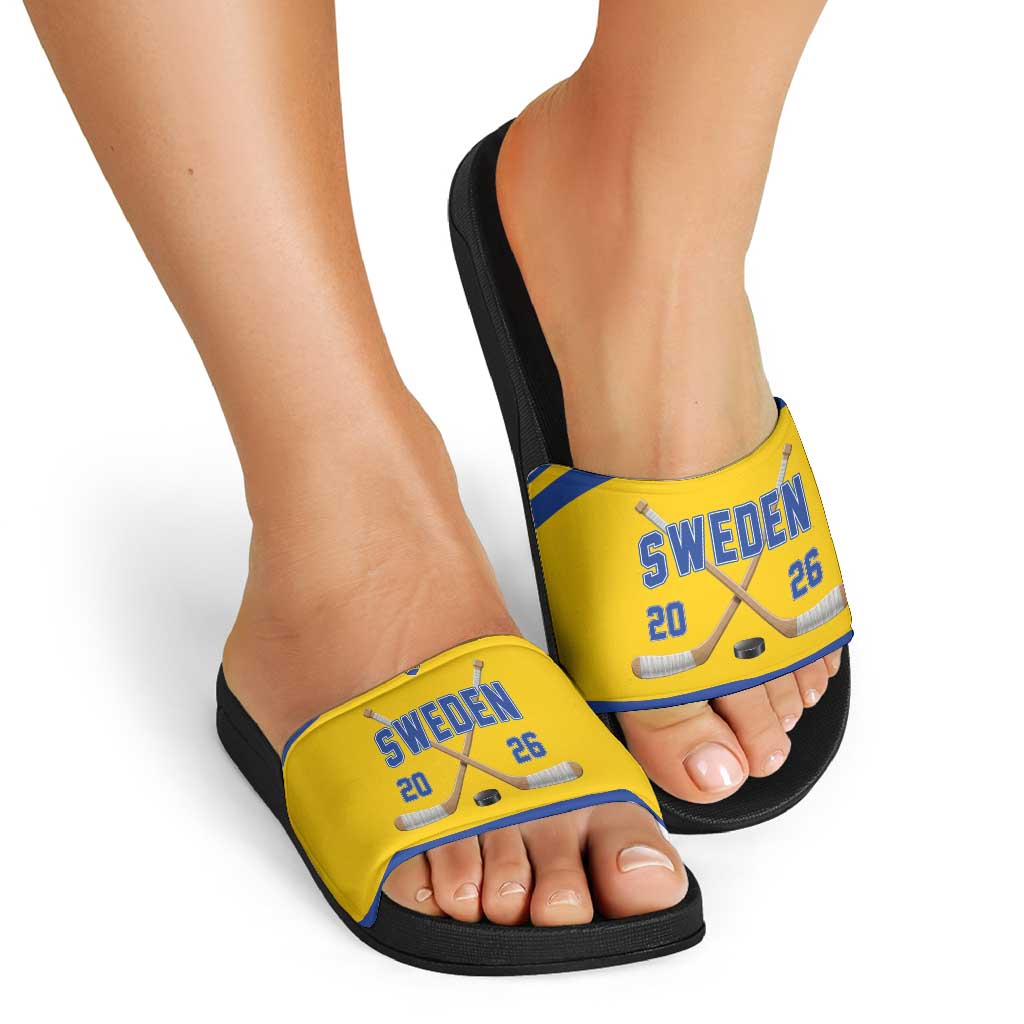 Sweden Ice Hockey Slide Sandals Go Tre Kronor Champions