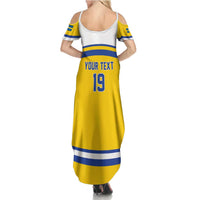 Sweden Ice Hockey Custom Summer Maxi Dress Go Tre Kronor Champions
