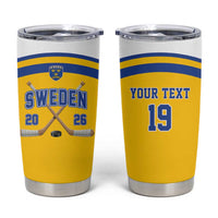 Sweden Ice Hockey Custom Tumbler Cup Go Tre Kronor Champions