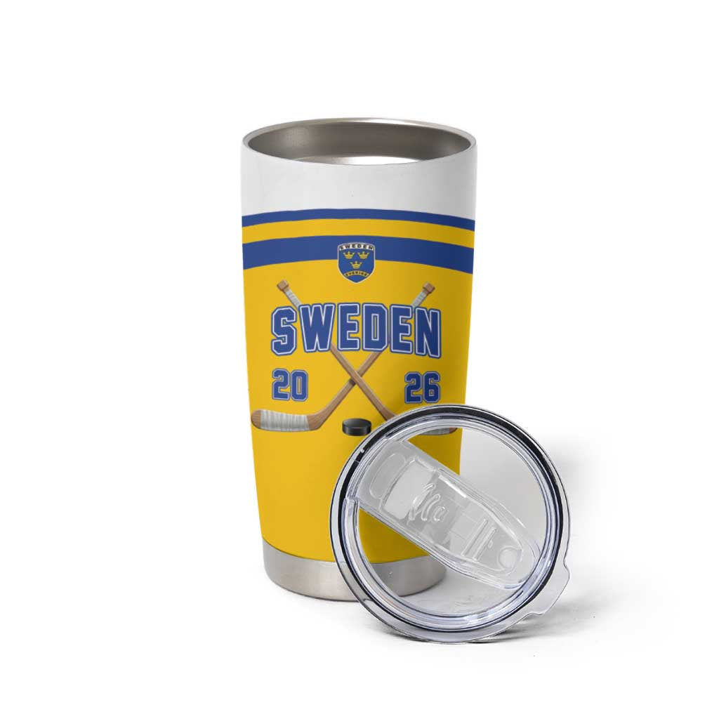 Sweden Ice Hockey Custom Tumbler Cup Go Tre Kronor Champions
