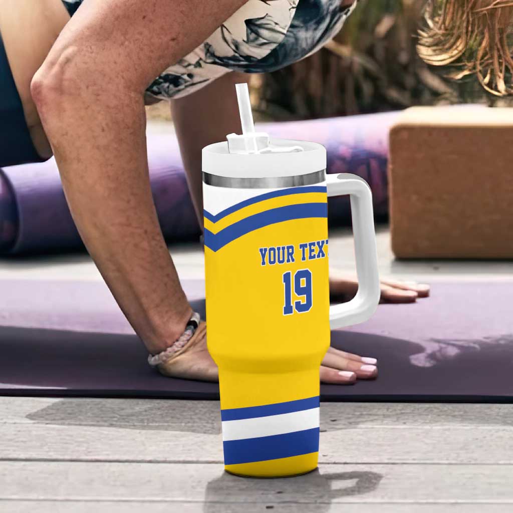 Sweden Ice Hockey Custom Tumbler With Handle Go Tre Kronor Champions