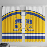 Sweden Ice Hockey Window Curtain Go Tre Kronor Champions