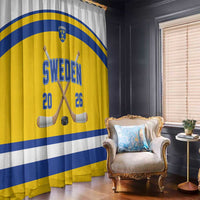 Sweden Ice Hockey Window Curtain Go Tre Kronor Champions